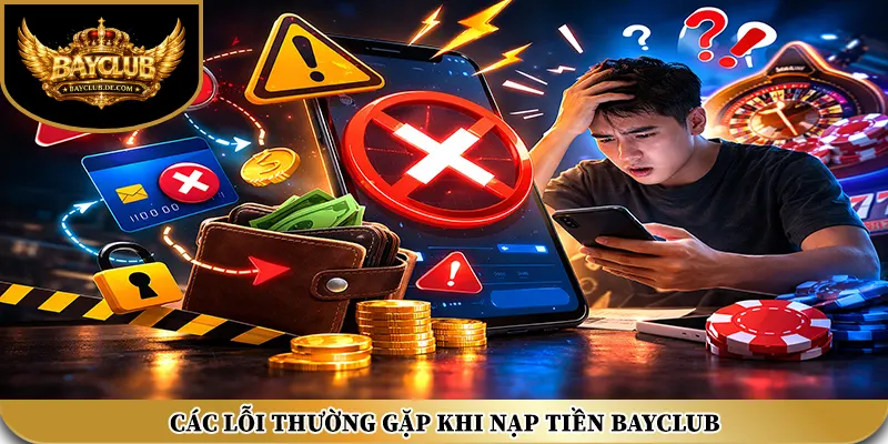 Các lỗi thường gặp khi nạp tiền BAYCLUB