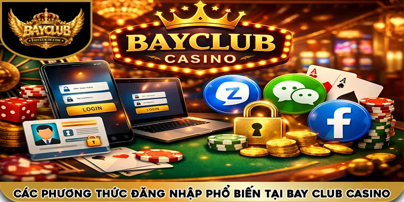Các phương thức đăng nhập phổ biến tại bay club casino
