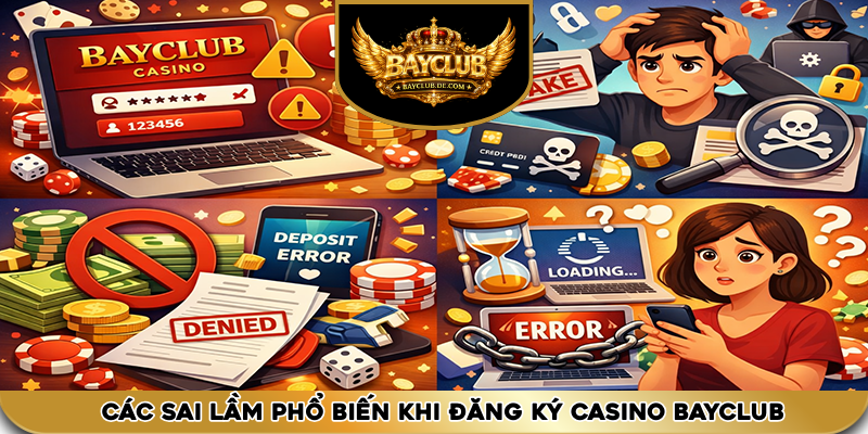 Các sai lầm phổ biến khi đăng ký casino bayclub