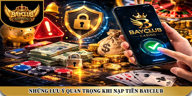 Những lưu ý quan trọng khi nạp tiền BAYCLUB