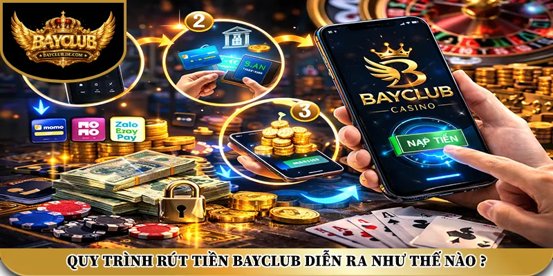 Quy trình rút tiền BAYCLUB diễn ra như thế nào